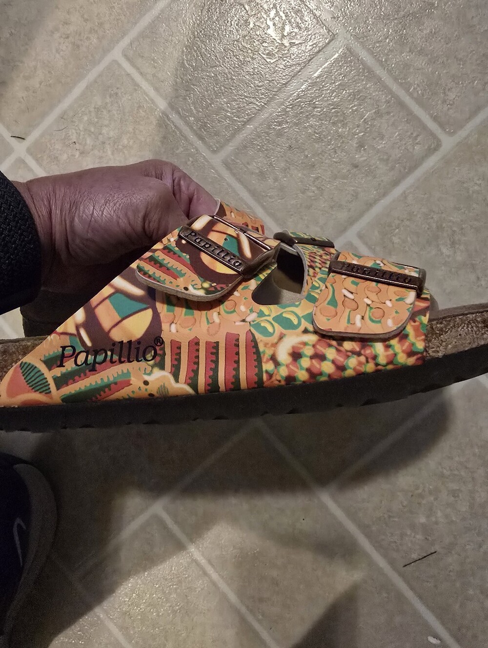 Papillio Suede Double-Buckle Sandals Size 39 - Picture 4 of 6